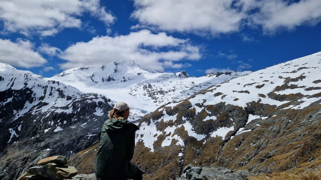 Blick auf den Mount Brewster, Südinsel, Neuseeland