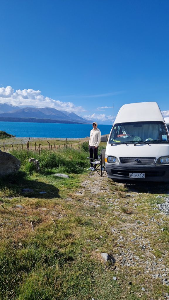 Stellplatz am Lake Pukaki, Neuseeland