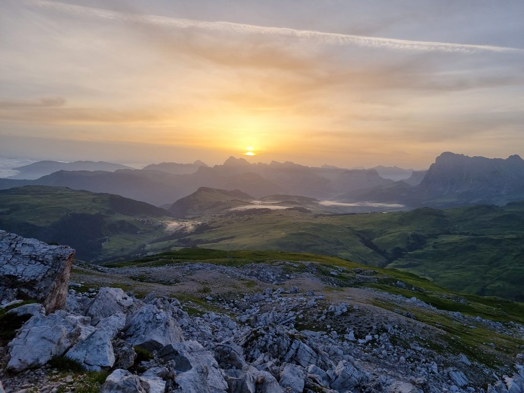 Sonnenaufgang auf dem Petz