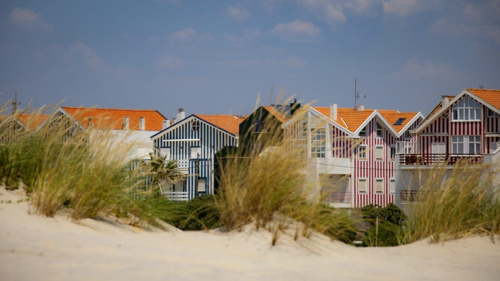 Die Bunten Strandhäuser der Costa Nova